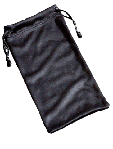 Gateway Safety C8000 Eyewear Case - Black Nylon Crumple Pouch with Drawstring Protective Storage Bag