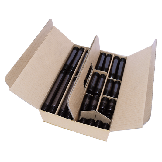 Legend Valves 355-249E 1-1/4" E-Series Black Iron Nipple Assortment, Pack of 60