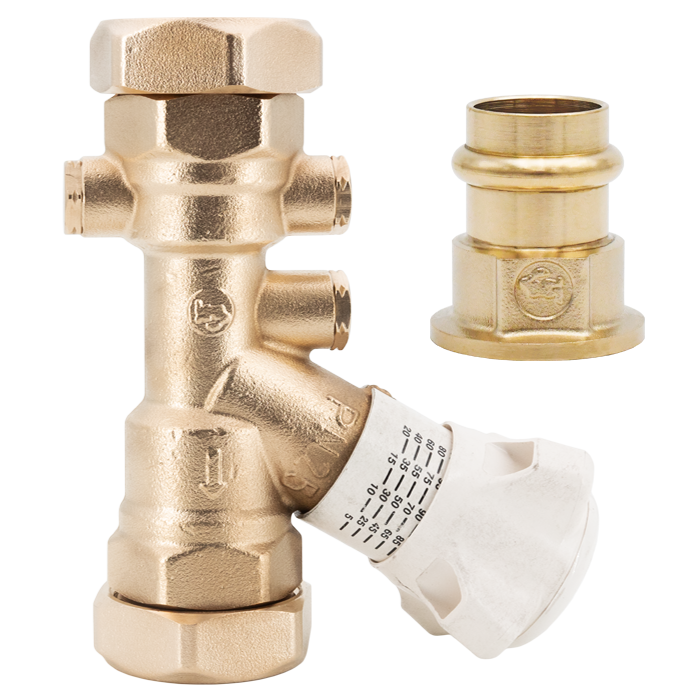Legend Valves 800-774LP-NF 3/4" LegendConnect Balancing Valve Body with LegendPress Connectors
