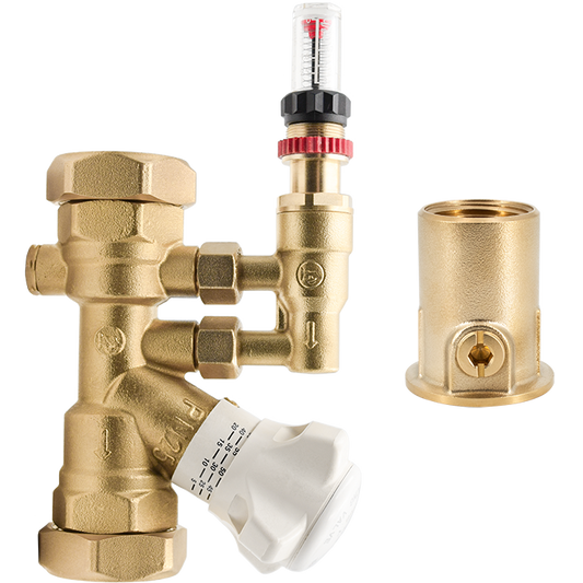 Legend Valves 800-774VF 3/4" LegendConnect Balancing Valve Body with Flow Meter and Isolation Valve FNPT Connectors