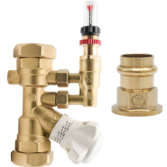 Legend Valves 800-774LP 3/4" LegendConnect Balancing Valve Body with Flow Meter and LegendPress Connectors