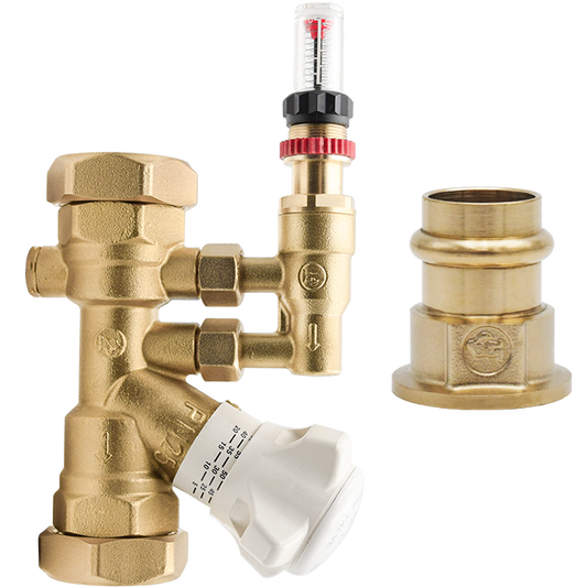 Legend Valves 800-774LP 3/4" LegendConnect Balancing Valve Body with Flow Meter and LegendPress Connectors