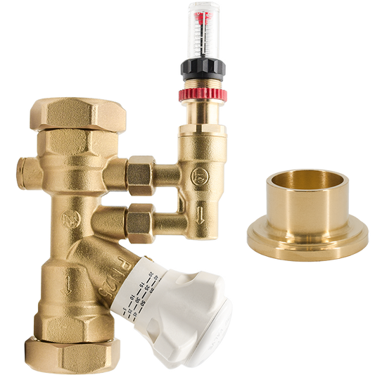 Legend Valves 800-775S 1" LegendConnect Balancing Valve Body with Flow Meter and Sweat Connectors