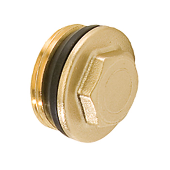 Legend Valves 800-846 1-1/4" End Plug with Gasket for M-8000 & M-8200 Brass Manifolds