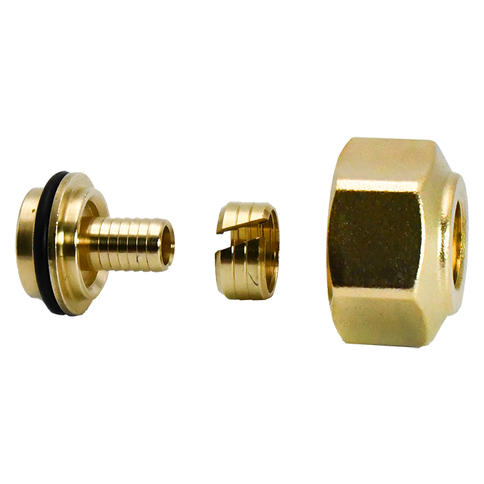 Legend Valves 800-143 1/2" PEX Tube Connector, Pair; for M-8000 & M-8200 Brass Manifolds
