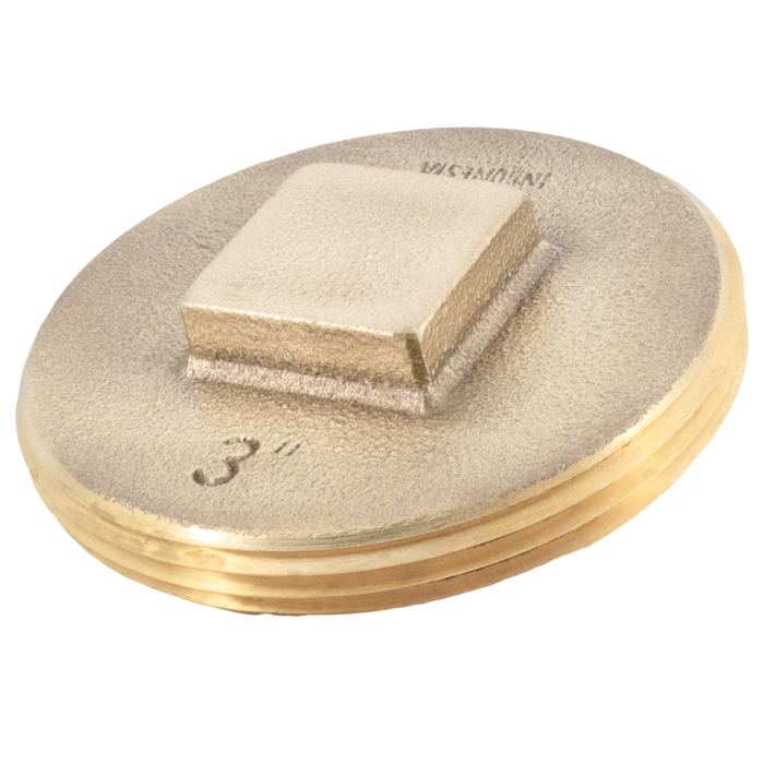 Legend Valves 302-603 1-1/4" Cast Brass Raised Square Head DWV Plug