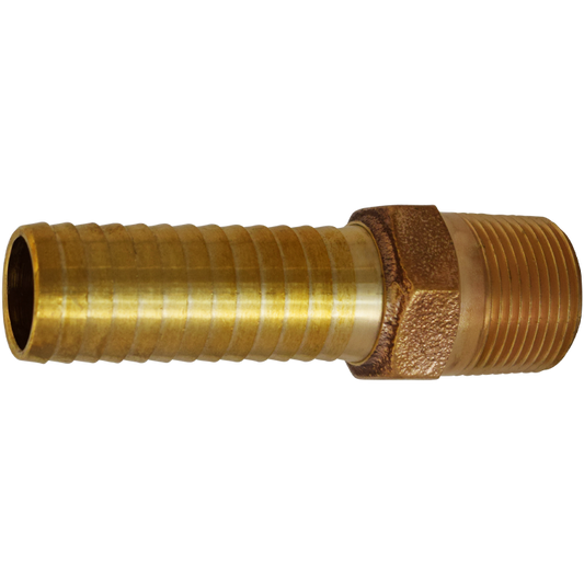 Legend Valves 312-026 1-1/4" Cast Bronze Extra Long Insert x MNPT Adapter