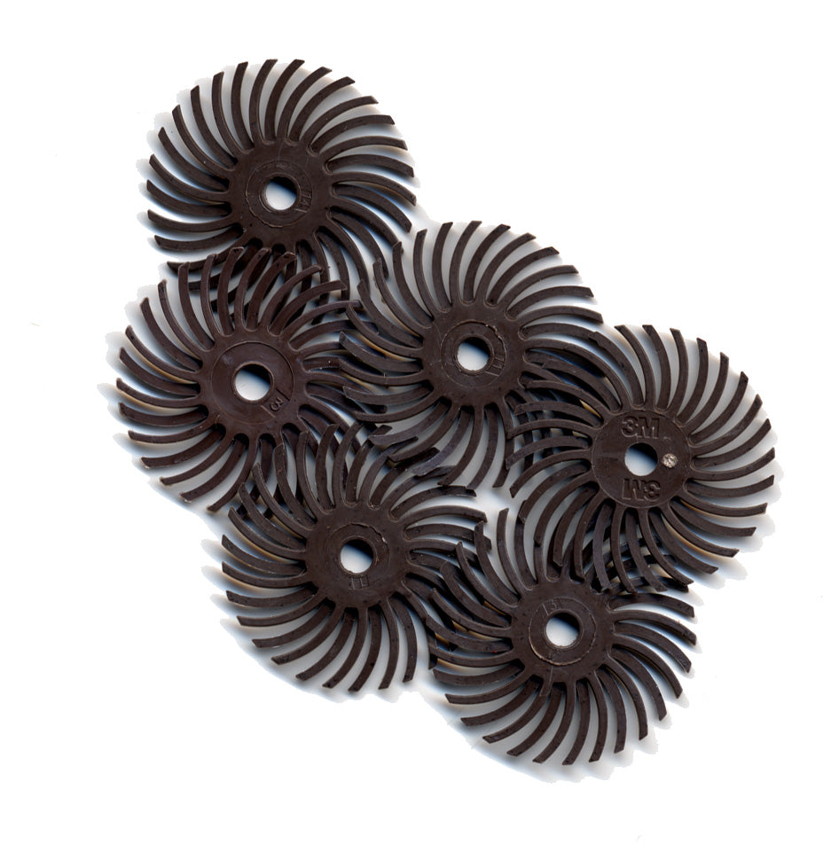 Foredom A-4532-6 1" Radial Bristle Disc, Brown, 36 Grit, 6-Pk