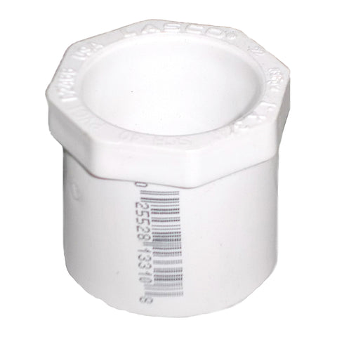 Jones Stephens 437130 1" x 1/2" Sch. 40 PVC Reducing Bushing, SPG x S