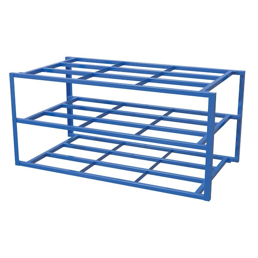 Vestil SHEET-R-57-HB-4 Sheet Rack, 60 in W, 4 Shelves, Blue