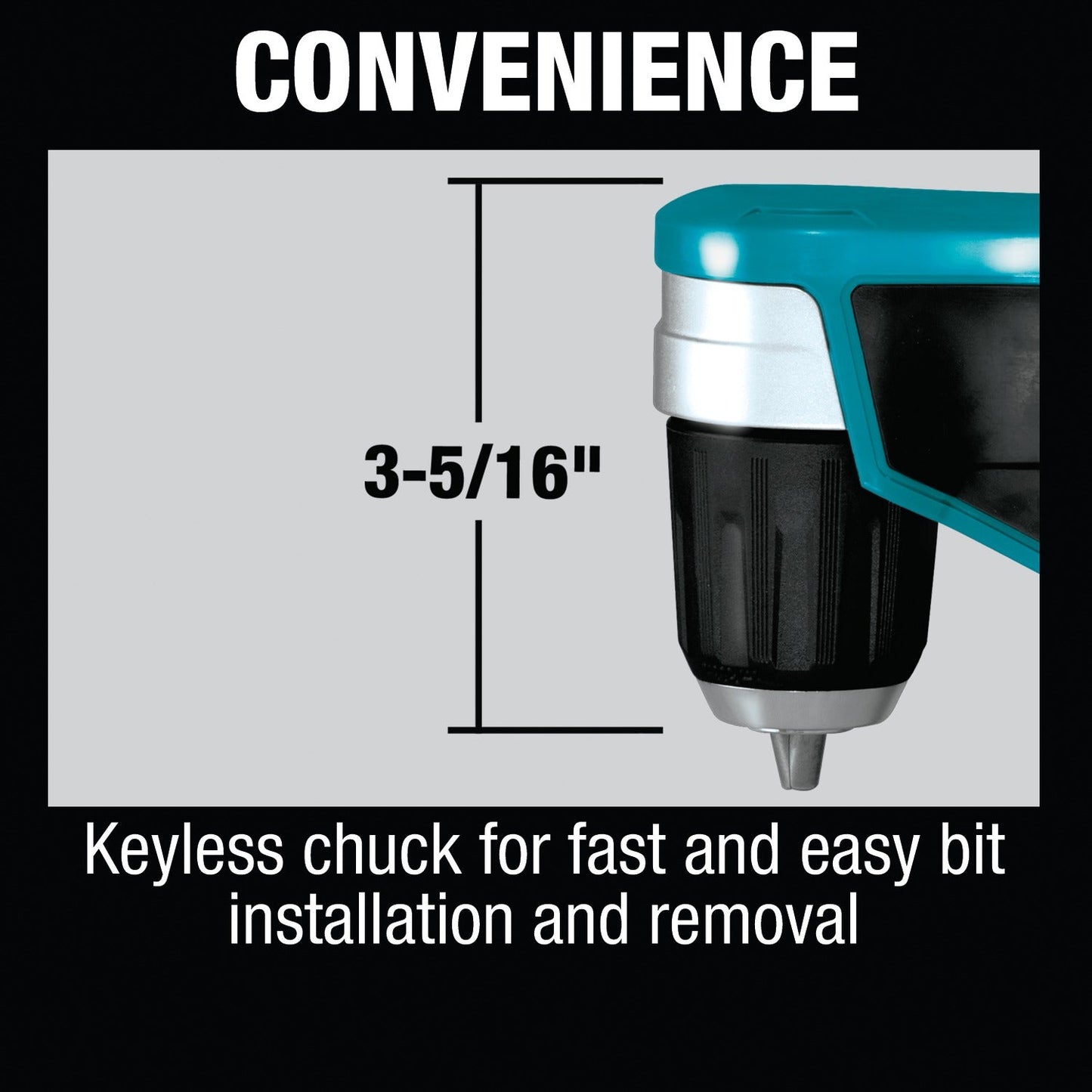 Makita AD04Z 12V max CXT® Lithium‘Ion Cordless 3/8" Right Angle Drill, Tool Only