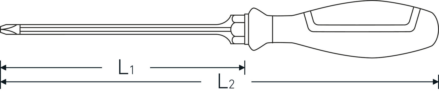 Stahlwille 46323201 4632SK PH1 Cross-Head Screwdriver Ph Drall+