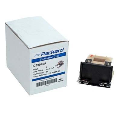 Packard C32040D Contactor Coil 3 Pole 20-40 Amps