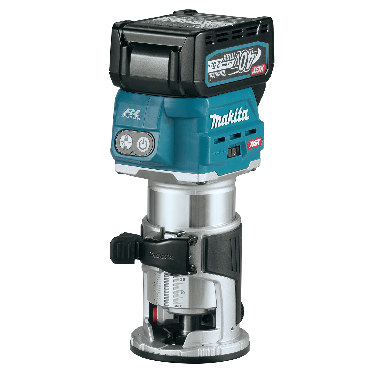 Makita GTR01D1 40V max XGT® Brushless Cordless Compact Router Kit (2.5Ah)