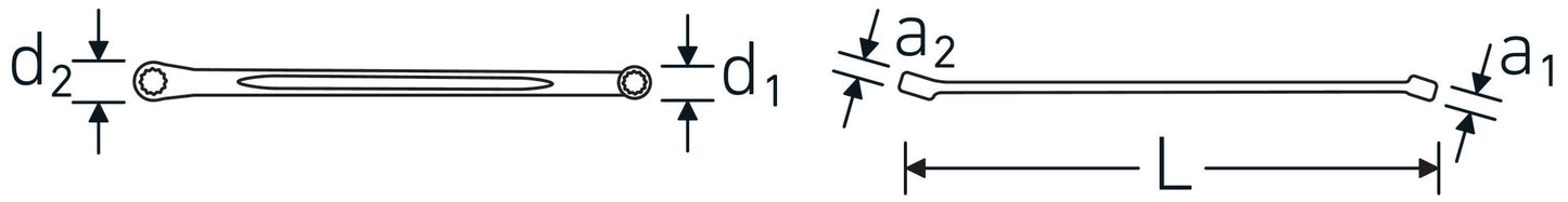 Stahlwille 41032022 220 20 X 22 Double Ring Wrench