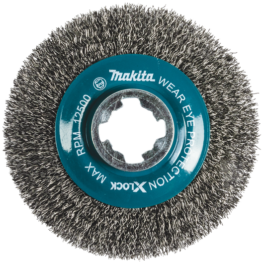 Makita D-72665 X‘LOCK 4‘1/2" Carbon Steel Crimped Wire Wheel Brush