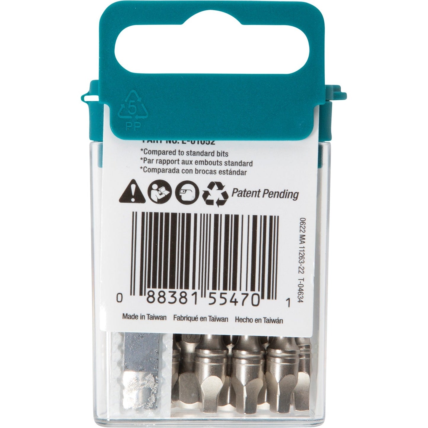 Makita E-01052 Impact XPS® #2 Square 2" Power Bit, 15/pk