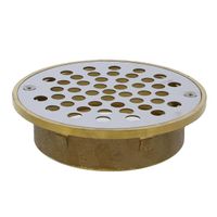 Jones Stephens D60220 Brass Inside Caulk Drain for Terrazzo Mop Sink