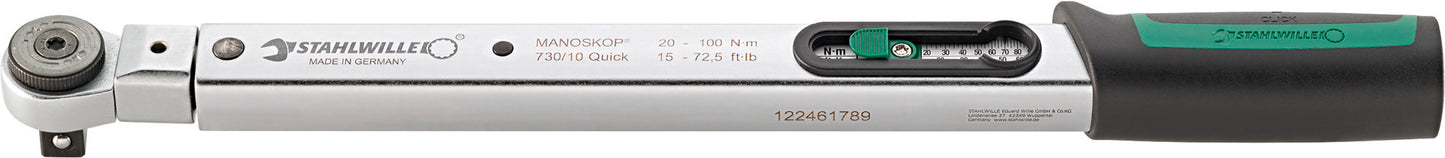 Stahlwille 96501054 730R/2-1 Quick Torque Wrench Manoskop®