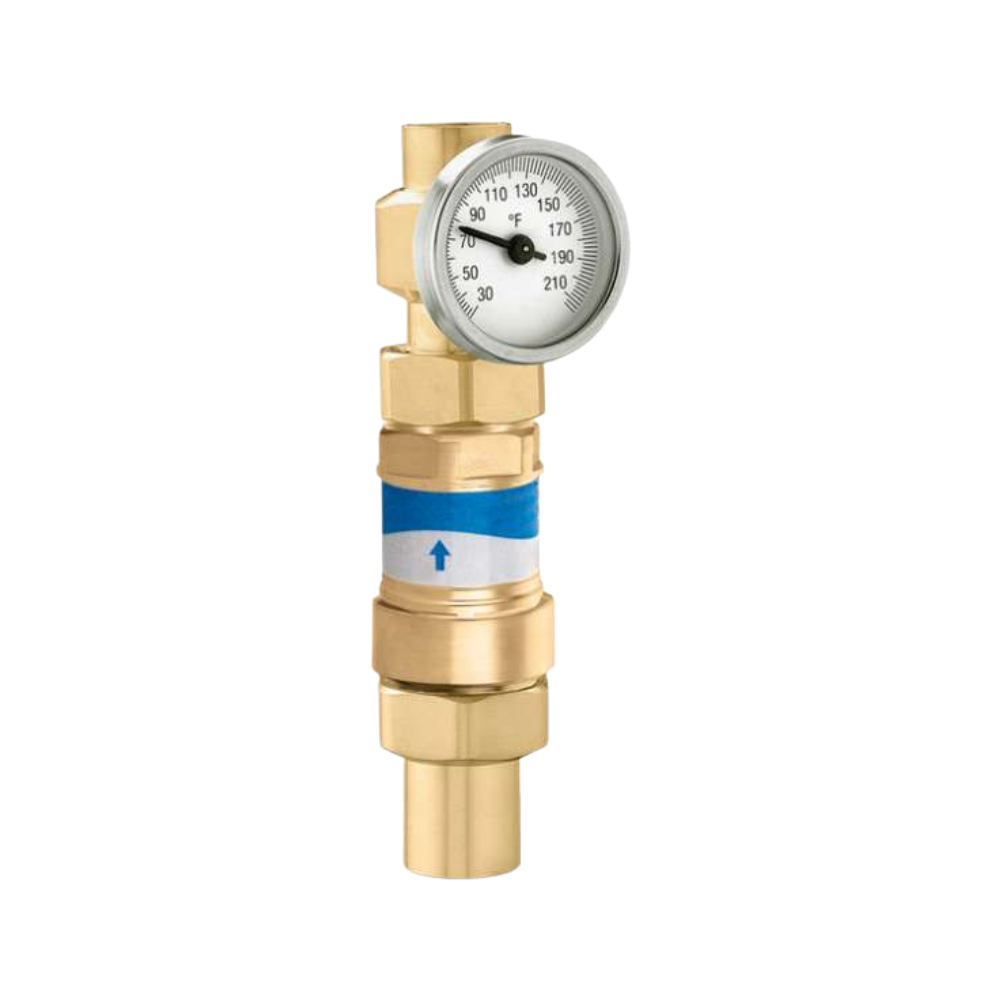 Caleffi 127167AFC 1G5 FlowCal†™ 1" Press w/Gauge,Check Low Lead 1.5 GPM