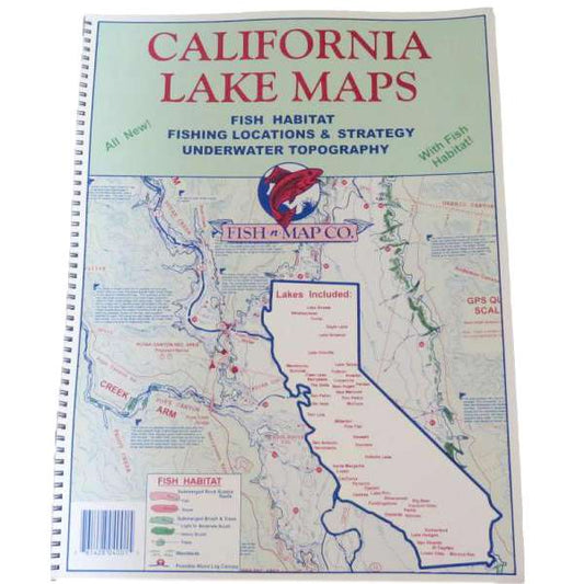 Paradise Clay FMC024 Fish-n-Map: CALIFORNIA LAKE MAPS