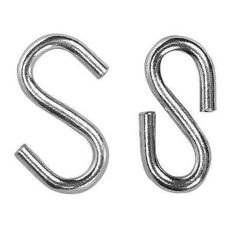 CAMPBELL® 6108024 #80 S Hooks- Blu-Krome (50 EA)