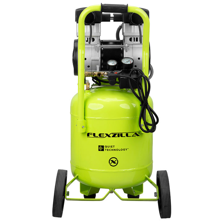 FlexZilla CB20100F Air Compressor with Quiet Technology™, Portable,  2 HP, 10 Gallon, Industrial Grade Pump