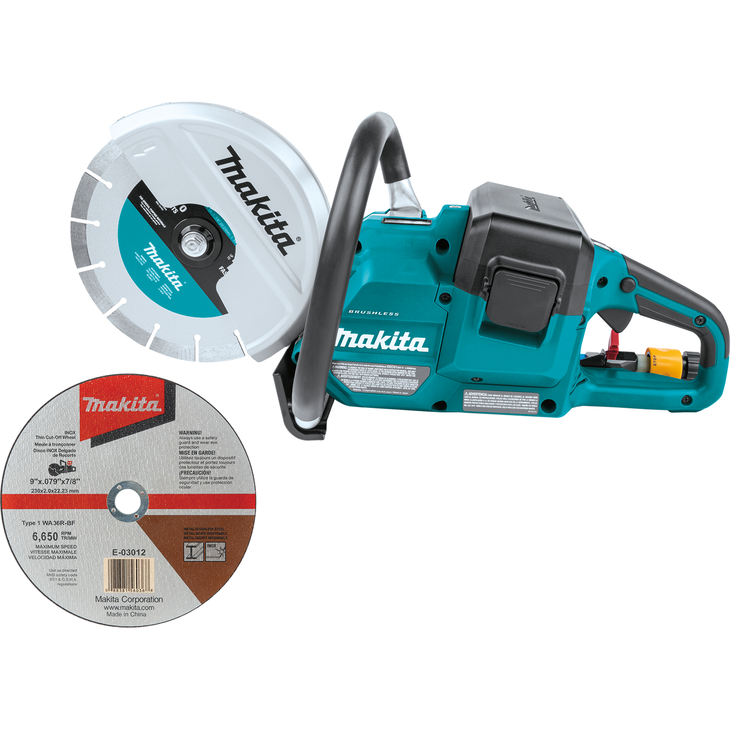 Makita XEC01Z 36V (18V X2) LXT® Brushless 9" Power Cutter, with AFT®, Electric Brake, Tool Only