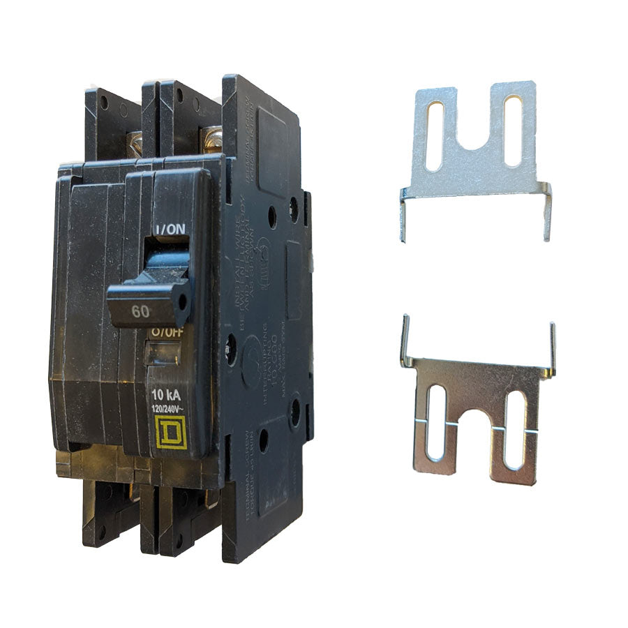 Goodman-Amana CBK2PD240VC060S Miniature Circuit Breaker, Dual, 60 A, 120/240 V, 2 Poles