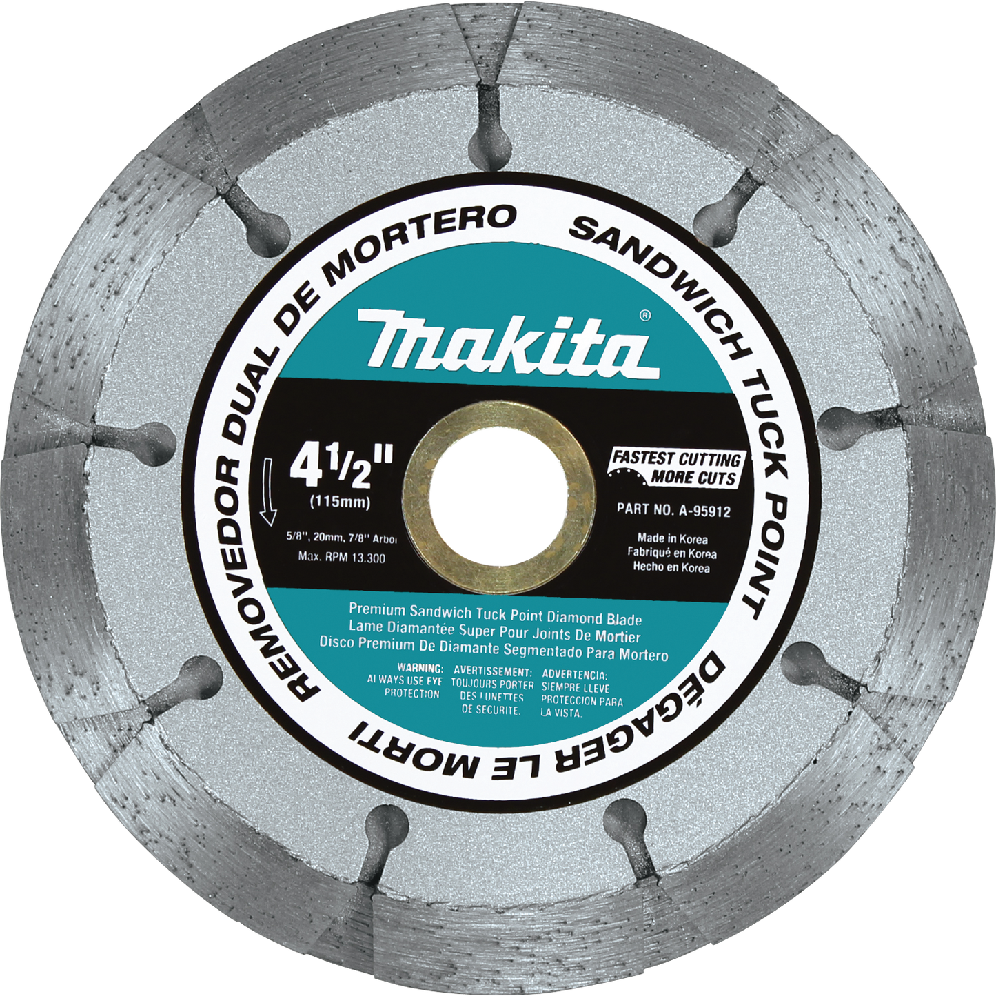 Makita A-95912 4‘1/2" Dual Sandwich Diamond Tuck Point Blade