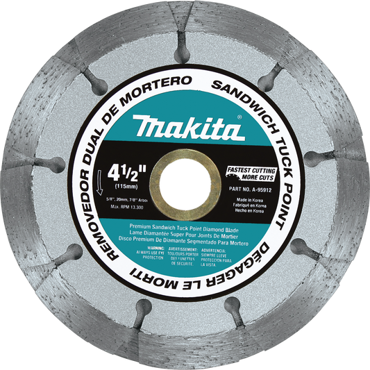 Makita A-95912 4‘1/2" Dual Sandwich Diamond Tuck Point Blade