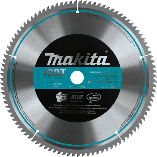 Makita A-93734 12" 100T Micro‘Polished Miter Saw Blade