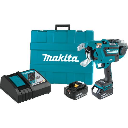 Makita XRT02TK 18V LXT® Lithium‘Ion Brushless Cordless Deep Capacity Rebar Tying Tool Kit (5.0Ah)