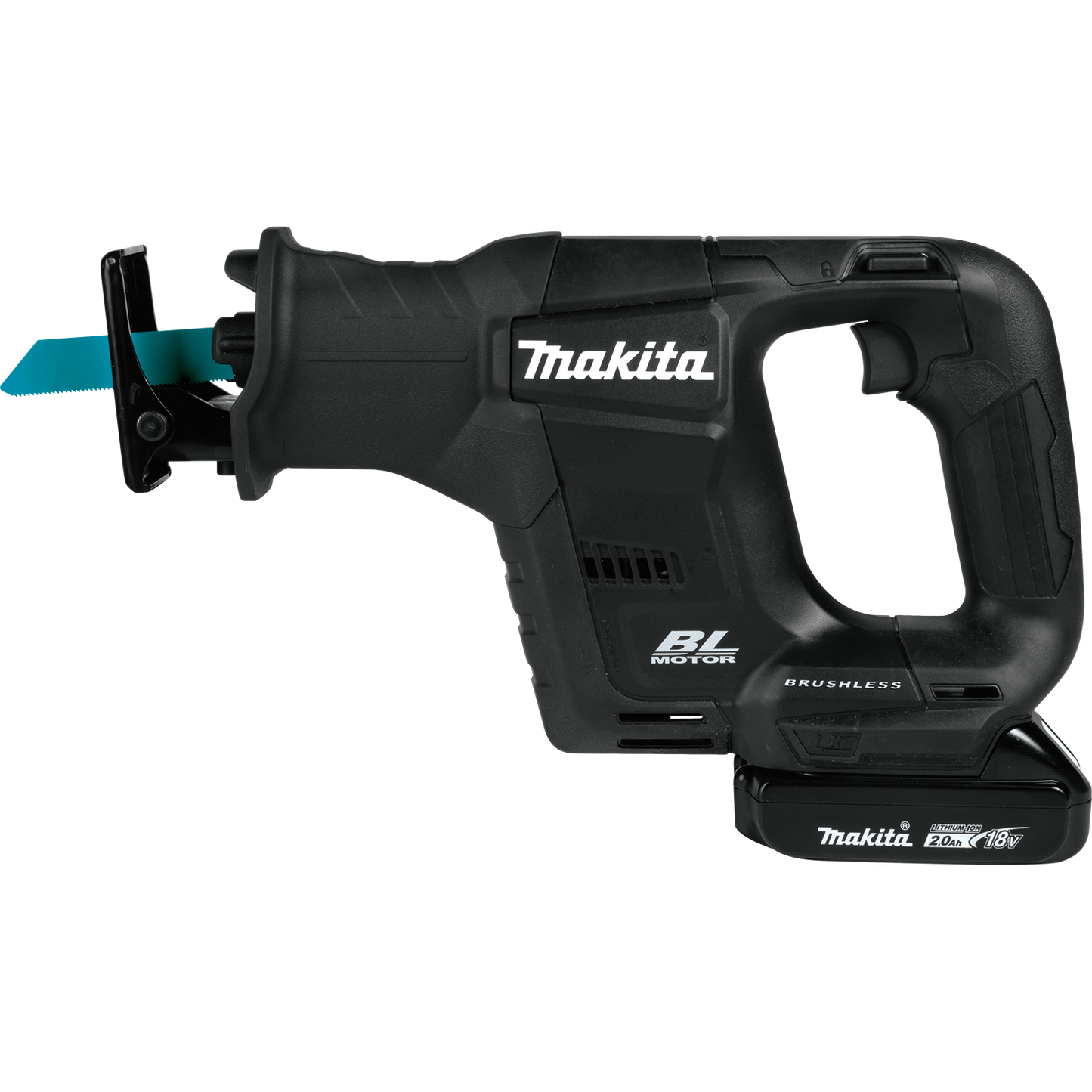 Makita XRJ07R1B 18V LXT® Lithium‘Ion Sub‘Compact Brushless Cordless Recipro Saw Kit (2.0Ah)