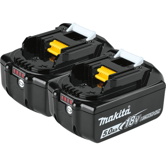 Makita BL1850B-2 18V LXT® Lithium‘Ion 5.0Ah Battery, 2/pk