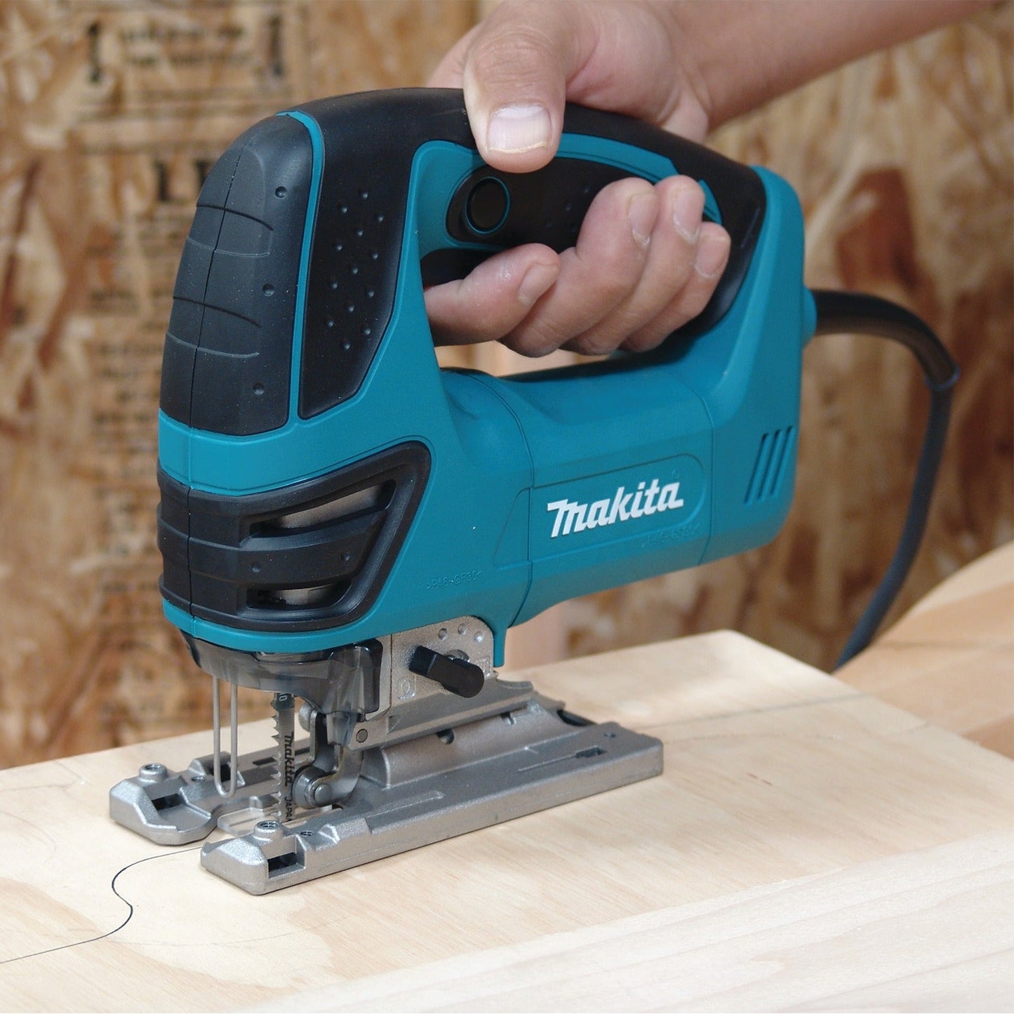 Makita 4350FCT Top Handle Jig Saw, with "Tool‘less" Blade Change