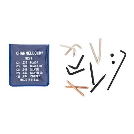 CHANNELLOCK® 927T Univeral Replacement Tips(Kit Of 5 Diff Tips)
