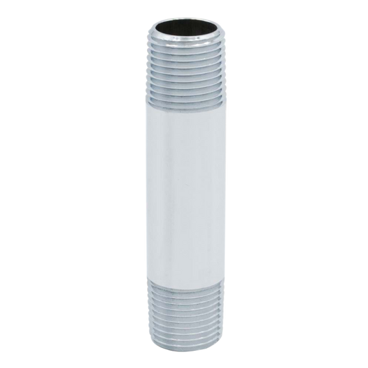 Legend Valves 311-156CP 1-1/2" x 12" Schedule 40 Chrome-Plated Brass Pipe Nipple