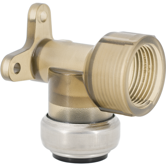 Legend Valves 457-064 3/4" ClearLOC Removable Push-Fit Drop Ear Elbow