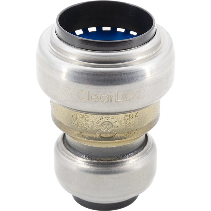 Legend Valves 457-526 1" x 3/4" ClearLOC Removable Push-Fit Reducing Coupling