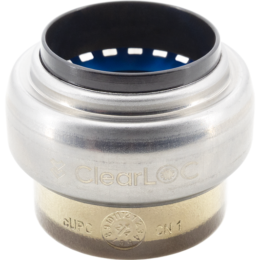 Legend Valves 457-485 1" ClearLOC Removable Push-Fit Test Cap