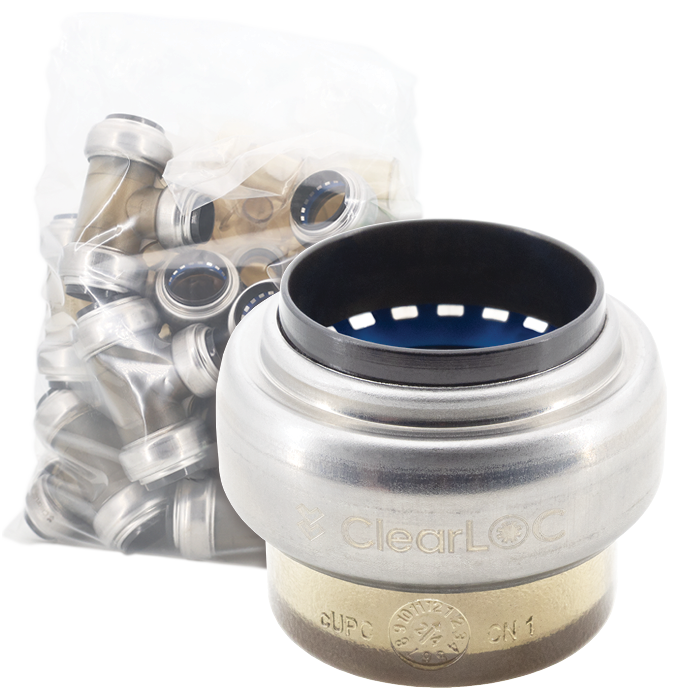 Legend Valves 457-484B 3/4" ClearLOC Removable Push-Fit Test Cap Bulk Pack
