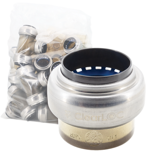 Legend Valves 457-484B 3/4" ClearLOC Removable Push-Fit Test Cap Bulk Pack