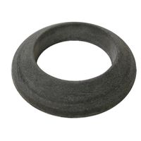 Jones Stephens G13638 6-3/4" x 3-1/2" x 3/8" Sponge Closet Gasket with 2 Bolt Holes