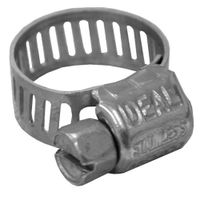 Jones Stephens G16004 Micro #4 1/4”-5/8” Stainless Steel Clamp, Box of 10