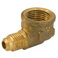 Jones Stephens F40092 1/2" x 1/2" Brass Flare x MIP 90° Elbow