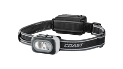 Coast 30900 RL20RB 1000 Lumen Rech Tri-Color Headlamp w/Dimmer Control and Booster Battery