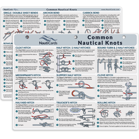 Paradise Clay RFR009 Common Nautical Knots Card - Book