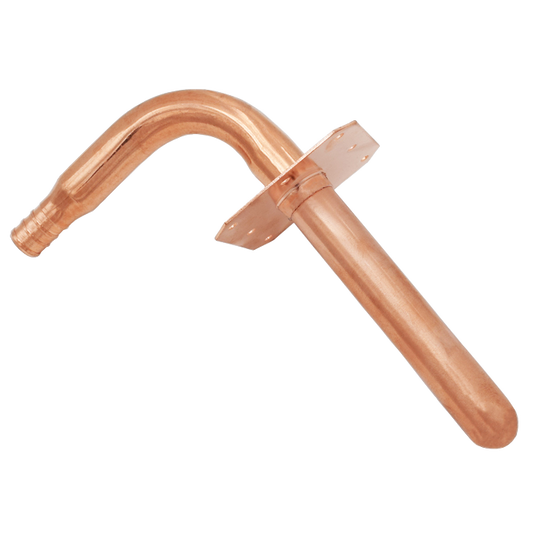 Legend Valves 507-513 1/2" x 8" Wrot Copper Crimp/Cinch PEX Stub Out with Flange