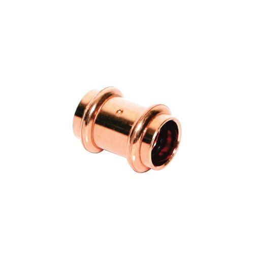 Everflow PPRC0114 1.25 Copper Coupling w/Stop, P x P, 1-1/4'' x 1-1/4''